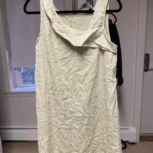 Elegant light green Sleeveless Dress